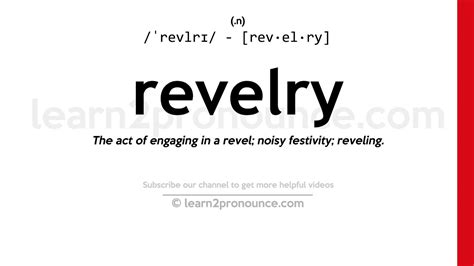 meaning of the word revelry.